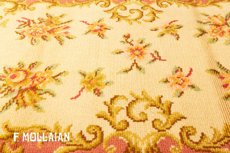 Vintage European Woolen Savonnerie Rug (141x72 cm)